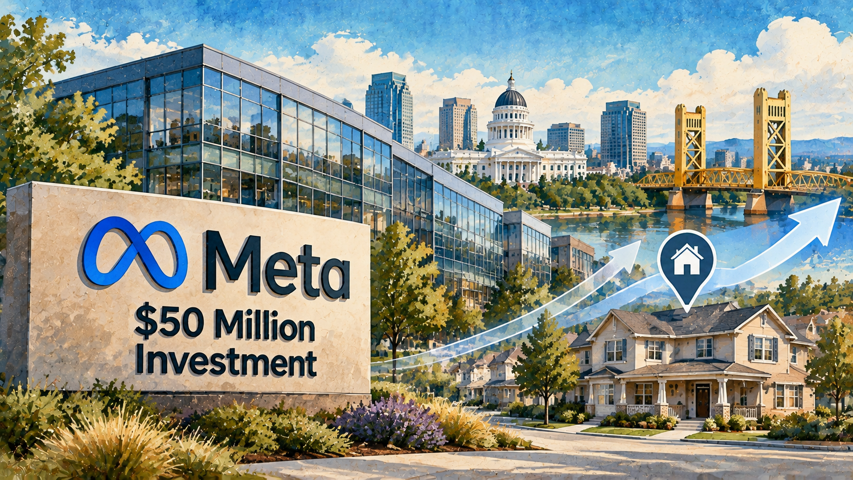 How Meta's $50M Sacramento Investment Could Affect Your Home Value